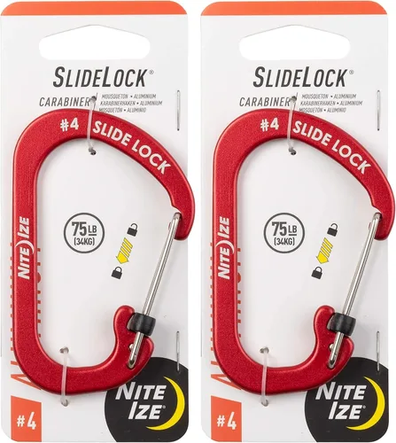 Vista 12 de Nite IZE Mosquetón SlideLock Aluminio