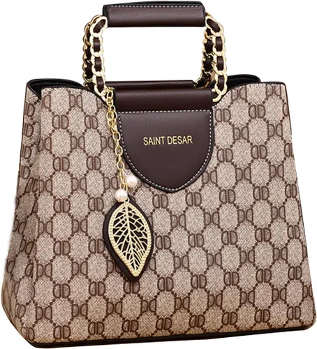 Vista 9 de Elegante bolso de mano para mujer, bolso cruzado de cuero sintético para mujer, bolso bandolera de moda con asa superior, bolso pequeño