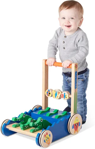 Vista 9 de Juguete para empujar de cocodrilo Melissa & Doug Deluxe Chomp and Clack, Estándar, talla única , Multicolor
