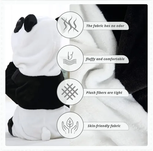 Vista 4 de MICHLEY Disfraz unisex de animal para bebé, para invierno, otoño, con capucha, para Halloween, cosplay, trajes