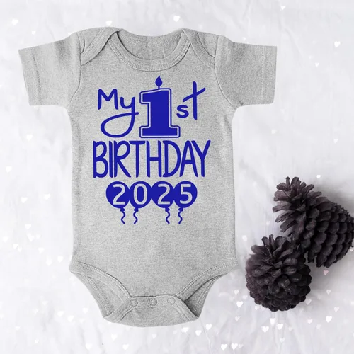 Vista 47 de Reaxion Traje de cuerpo entero hecho a mano para bebé niño y niña, mi primer cumpleaños 2024