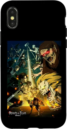 Vista 5 de Attack on Titan Funda de anime para iPhone 17 de temporada final de temporada 4