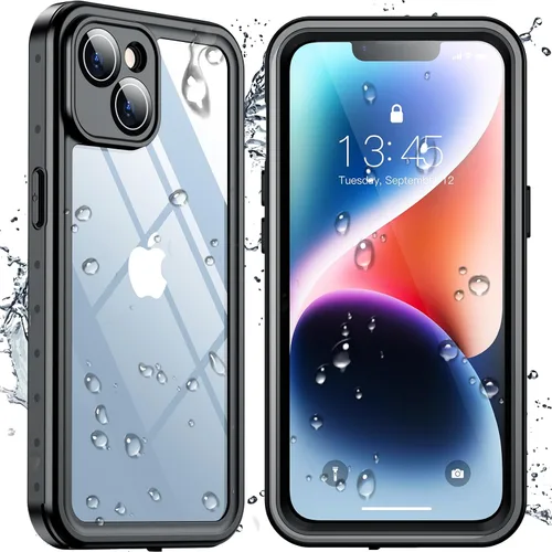 Vista 38 de SPIDERCASE Funda impermeable para iPhone 12 Pro Max, lente integrada y protector de pantalla, protección completa resistente, 12 pies, a prueba
