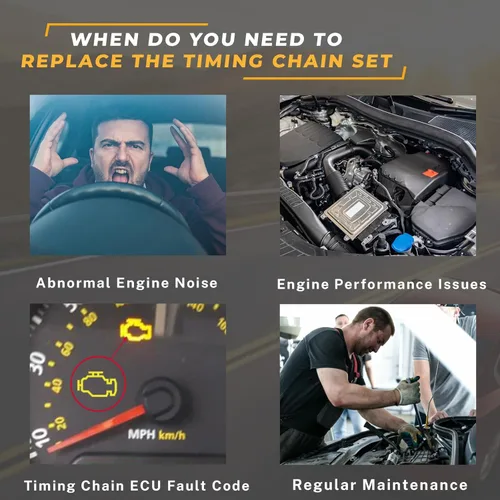 Vista 7 de Kit de cadena de distribución del motor, adecuado para 550i 645ci 650ci 735i 740i 745i 750i X5 N62B 4.8L, juego de cadena de distribución automotriz