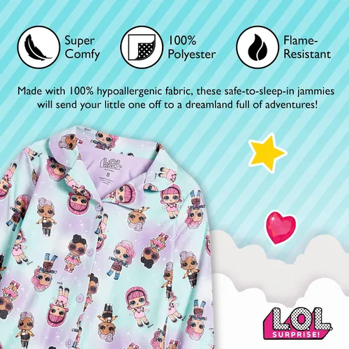 Vista 3 de L.O.L. Surprise! Girls Big Pajama Set