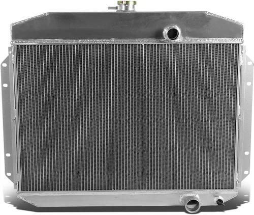 Vista 3 de DNA Motoring RA-F10061-L6-3 - Radiador de aluminio completo de 3 filas compatible con Ford F-100 61-64 / F-250 / F-350 Pickup