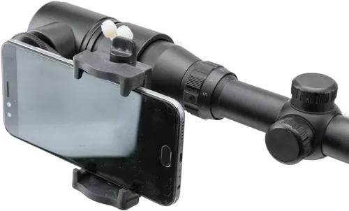 Vista 6 de adaptador de cámara para mira de rifle - Adaptador de cámara para smartphone para caza y observación de aves - Dos puntos de vista - Ángulos duales
