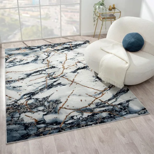 Vista 11 de LUXE WEAVERS Alfombra de Área Abstracta de Mármol Beige 2x3