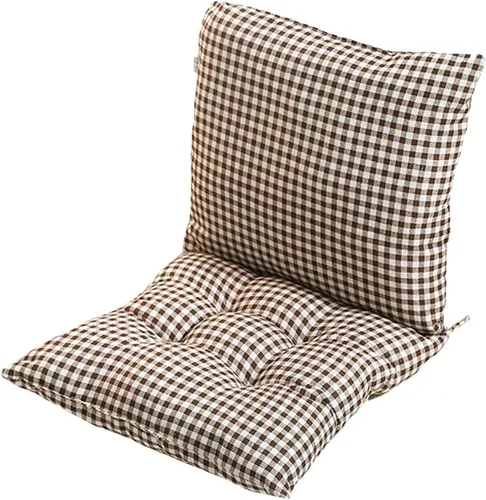 Vista 16 de Cojín para silla de respaldo alto, cojines y cojines de silla de alta calidad, cojín de respaldo y asiento con lazos para patio, jardín, oficina