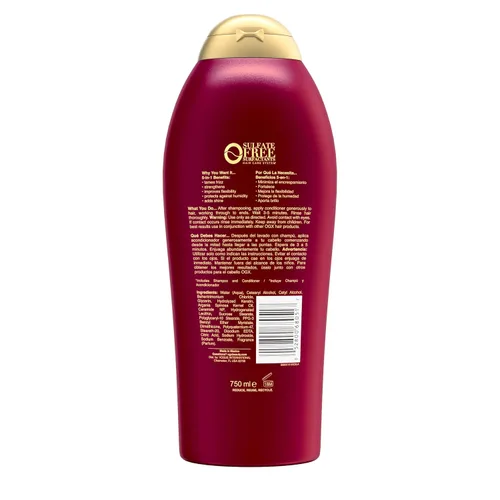Vista 8 de OGX Acondicionador de aceite suavizante sin encrespamiento + queratina, 25.4 onzas líquidas