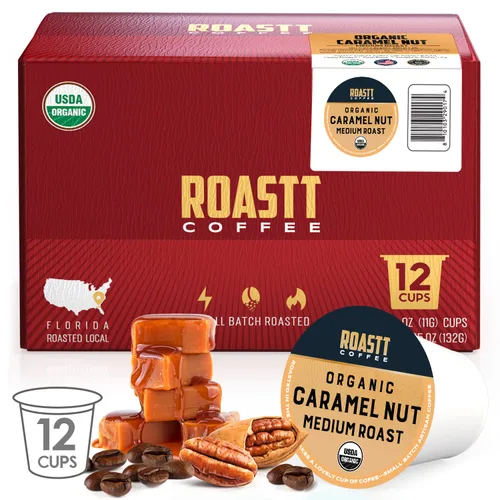 Vista 14 de Cápsulas de café de coco orgánico para cafeteras compatibles con Keurig K Cup, cápsulas de café de coco orgánico con cafeína de tostado medio