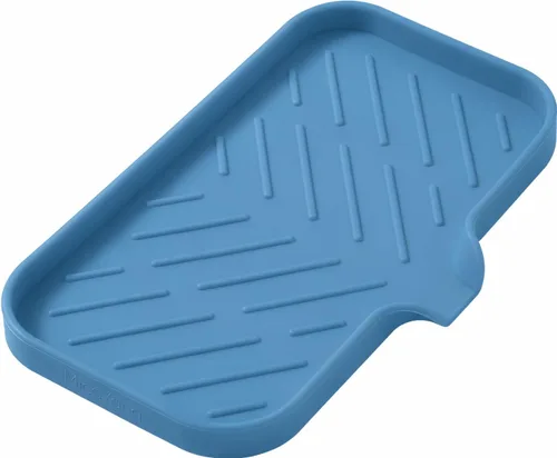 Vista 15 de MicoYang Jaboneras de Baño de Silicona con Boquilla de Drenaje - Organizador de Fregadero de Baño y Cocina, Soporte para Esponja, Bandeja de Jabón