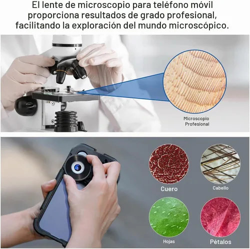 Vista 8 de NEEWER Lente gran angular HD de 18mm 100° para placa posterior de lente con rosca de 17mm, aumento de 0.5X Compatible con SmallRig NEEWER iPhone