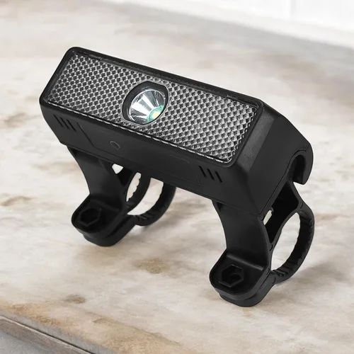 Vista 10 de Faro de bicicleta, luces solares para bicicleta, luz delantera de bicicleta inteligente, LED intermitente para bicicleta, lámpara de advertencia
