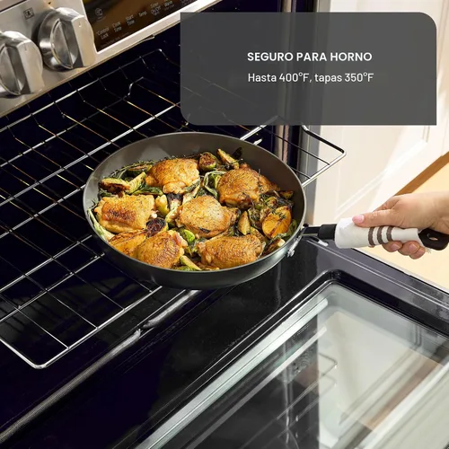 Vista 8 de T-fal Juego de utensilios de cocina antiadherentes de cerámica, 8 piezas
