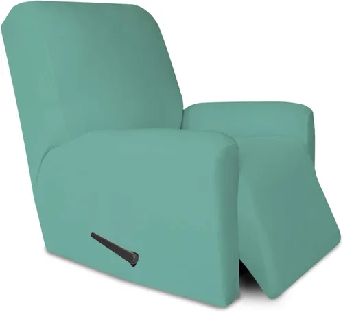 Vista 100 de PureFit Funda súper elástica para sofá reclinable con bolsillo, funda de sofá suave y antideslizante de elastano, lavable, protector de muebles