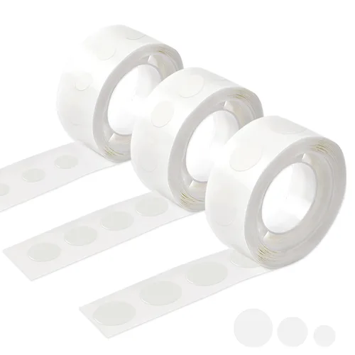 Vista 21 de UPINS Puntos de Pegamento, 300 Piezas Puntos Adhesivos de Pegamento para Globos de Doble Cara Removibles Puntos de Cinta Adhesiva para Globos
