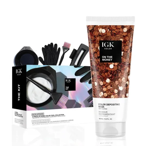 Vista 13 de IGK - Máscara de depósito de color A La Plage Boosts Shine & Enhances Blonde Tones, Refreshes Color, Conditioning Treatment, Vegan + Cruelty-Free