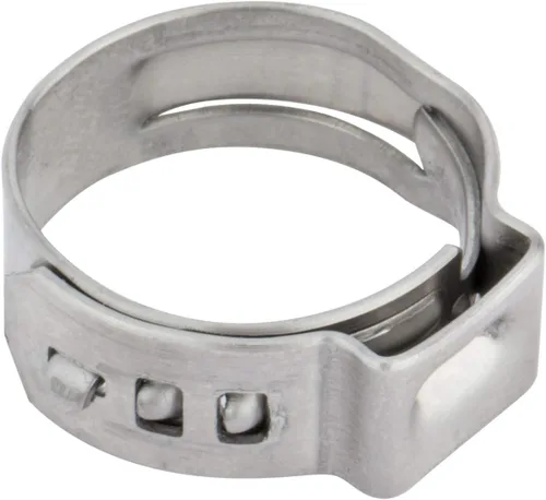 Vista 2 de ISPINNER 25pcs 304 acero inoxidable 0.406-0.504 in abrazaderas de manguera sin paso de una sola oreja
