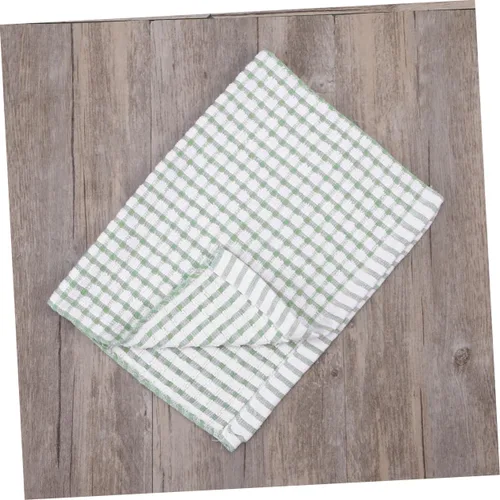 Vista 6 de Toallas de cocina de algodón para platos de trapo, toalla de cocina absorbente de tela de té, color verde