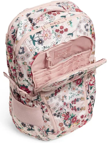 Vista 2 de Vera Bradley Mochila plana reciclada Lighten Up Reactive Lay para mujer, Prairie Paisley, talla única
