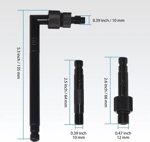Vista 5 de FIRSTINFO A1132A5 - Adaptador de llenado de transmisión de repuesto ATF totalmente metálico, relleno de líquido de transmisión automática compatible