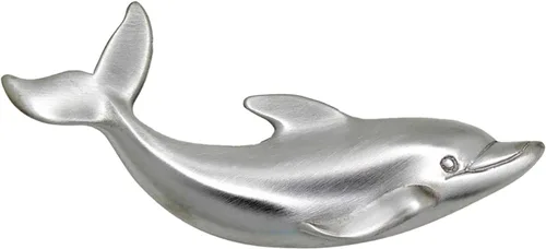 Vista 7 de Costello Coastal - Tirador de cajón Dolphin (orientado a la izquierda) Colección de herrajes de peltre