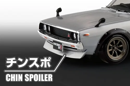 Vista 8 de Aoshima Nissan C110 Skyline GT-R Custom Silver 1:32 Kit de modelo a escala 1:32