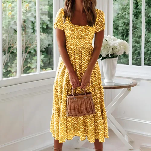 Vista 3 de Minivestido casual de mujer para primavera y verano