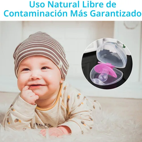 Vista 8 de Accmor Funda para chupete, estuche para chupete, contenedor para chupete para viajes, sin BPA, transparente, paquete de 2