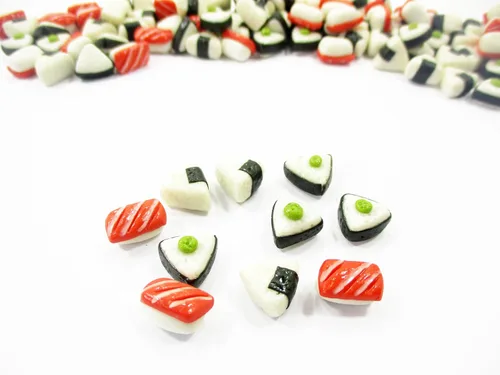 Vista 2 de Casa de muñecas Suministro de alimentos 50 Comida japonesa Salmón Onigiri Sushi Alimentos sueltos 14989