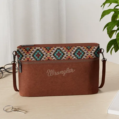 Vista 2 de Wrangler - Bolso cruzado de piel de vaca occidental para mujer