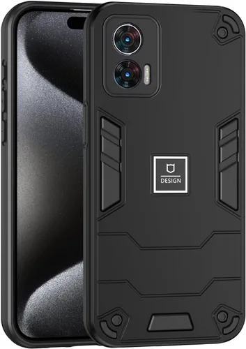 Vista 181 de Funda compatible con Redmi A1, compatible con Redmi A2 2 en 1 [PC dura + TPU], funda de teléfono negra