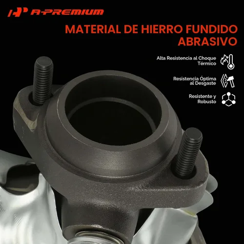 Vista 4 de Kit de colector de escape A-Premium con juntas, tuercas, pernos, arandelas y protector térmico [4Cyl 2.5L] Compatible con Jeep, Dodge y American