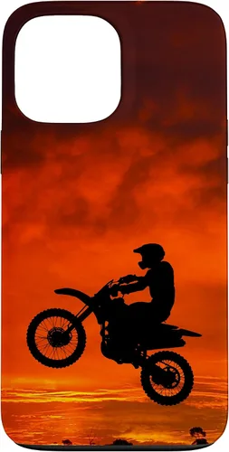 Vista 23 de Carcasa para iPhone 16 Motocross Dirt Bike Jump Sunset