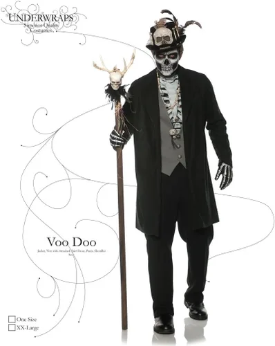 Vista 3 de UNDERWRAPS mens Skeleton Voo Doo Costume