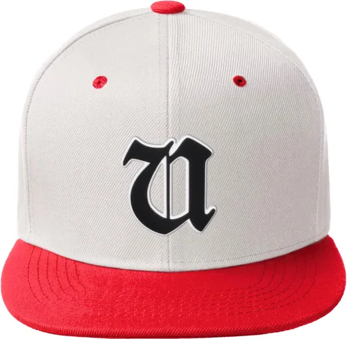 Vista 1503 de Daxton Gorra clásica con visera de billete plano con letras del alfabeto inglés antiguo de la A a la Z