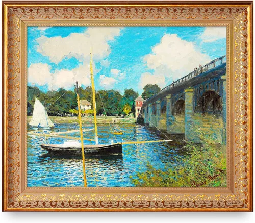 Vista 90 de A&T ARTWORK Antibes Seen from The Salis Gardens de Claude Monet Las Obras de Arte Clásico Mundial Reproducciones, Impresiones de Arte en Lienzo