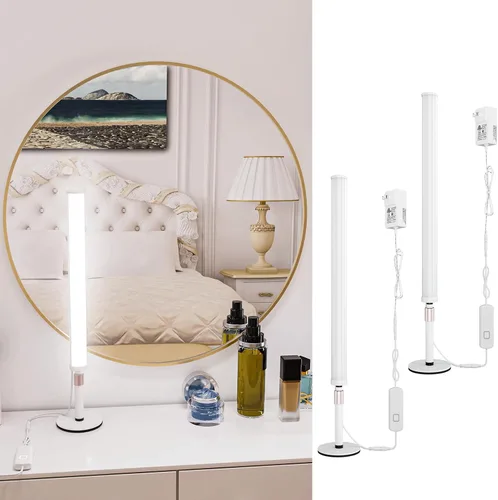 Vista 7 de MY BEAUTY LIGHT Luces LED de Tocador para Espejo, Luces de Maquillaje LED Atenuables y con Cambio de Temperatura de Color, Luz de Relleno Ajustable