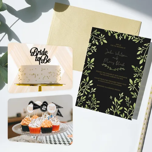 Vista 7 de Papel de construcción de Halloween pesado negro de 110 libras, 100 hojas de papel de cartulina negra gruesa para invitaciones, menús, álbumes