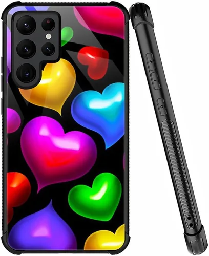 Vista 62 de ZHEGAILIAN Funda compatible con Samsung Galaxy S21, funda de vidrio orgánico para niñas, mujeres y hombres, diseño de cuatro esquinas, antiarañazos