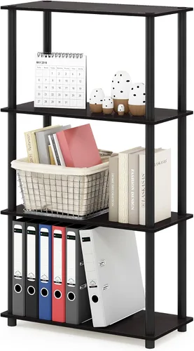 Vista 75 de Furinno Turn-N-Tube Organizador de encimera de cocina, estante organizador de encimera de esquina de 2 niveles, estante esquinero, para cocina