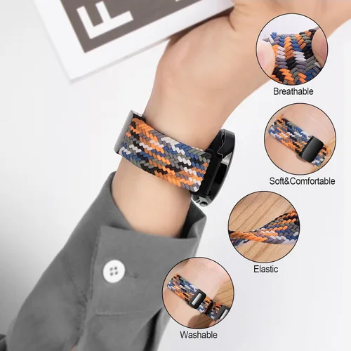 Vista 4 de Correa de reloj de 0.787 in compatible con Samsung Galaxy Watch 6/5/4 1.575 in 1.732 in/Watch 5 Pro 1.772 in/Watch 6/4 Classic Band 1.693 in 1.850