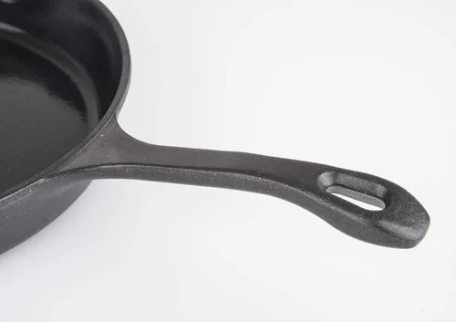 Vista 5 de Sartén de Hierro Fundido Viking, Sartén para Freír Esmaltada de 10 Pulgadas, Utensilios de Cocina, Carbón