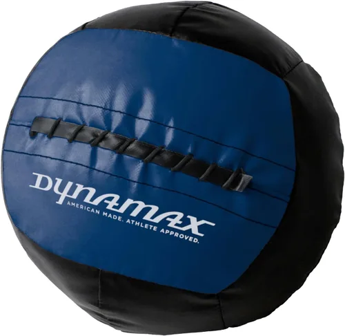 Vista 25 de Dynamax Standard Medicine Ball, 4–30 lb Soft Shell Wall Ball, 14-Inch Weighted Exercise Ball for Strength Training, Core Workouts, Conditioning &