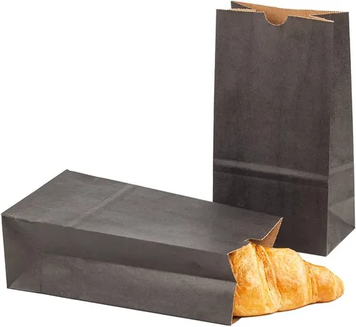 Vista 15 de Restaurantware Bag Tek - Bolsas de papel de 2 libras, 100 bolsas de almuerzo desechables, pequeñas para almuerzos, sándwiches y aperitivos, bolsas