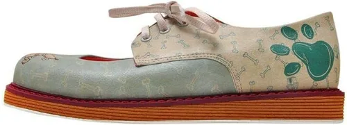 Vista 3 de DOGO Personalize Your Life - PENCY - Bailarinas retro estampadas - Estilo casual, elegante y original - Veganas, hechas a mano, respetuosas
