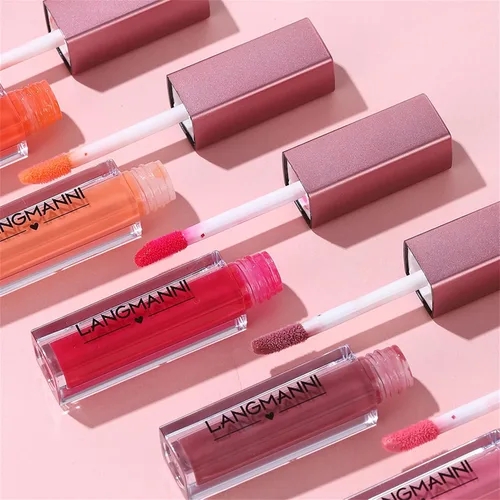 Vista 7 de Juego de 12 piezas de colección de brillo labial hidratante, 12 tonos 12 colores brillantes