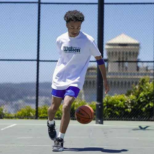 Vista 8 de Wilson NBA Forge Baloncesto para Interiores/Exteriores - Marrón, Tamaño 5-27.5