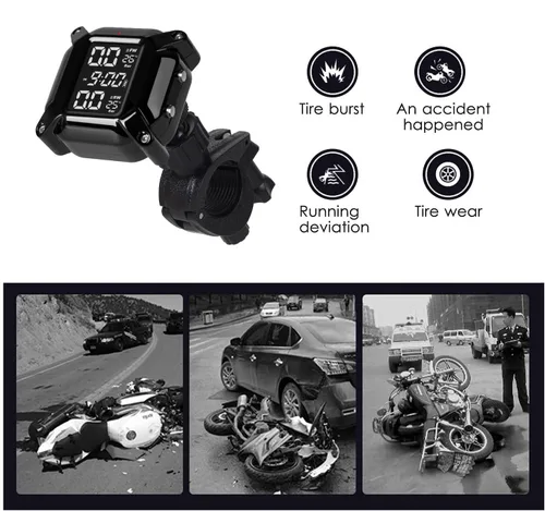 Vista 7 de Sistema de monitoreo inalámbrico de presión de neumáticos TPMS para motocicleta, IP67 impermeable a prueba de polvo inalámbrico TPMS para USB
